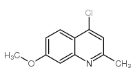 4-氯-7-甲氧基-2-甲基喹啉结构式