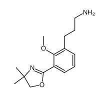 3-(3-(4,4-dimethyl-4,5-dihydrooxazol-2-yl)-2-methoxyphenyl)propan-1-amine结构式