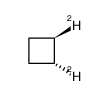 trans cyclobutane-1,2-d2 Structure