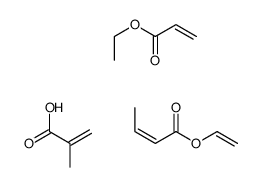 ethenyl (E)-but-2-enoate,ethyl prop-2-enoate,2-methylprop-2-enoic acid Structure