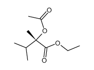 (S)-2-acetoxy-2,3-dimethylbuttersaeure-aethylester结构式
