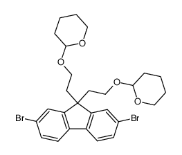 2-{2-[2,7-dibromo-9-(2-perhydro-2H-pyran-2-yloxyethyl)fluoren-9-yl]ethoxy}perhydro-2H-pyran Structure