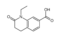 7-Quinolinecarboxylicacid,1-ethyl-1,2,3,4-tetrahydro-2-oxo-(9CI)结构式