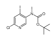 tert-butyl (6-chloro-4-iodopyridin-3-yl)(methyl)carbamate Structure