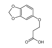 3-(1,3-benzodioxol-5-yloxy)propanoic acid Structure