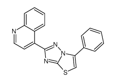 6-phenyl-2-quinolin-4-yl-[1,3]thiazolo[3,2-b][1,2,4]triazole Structure