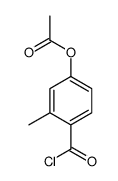 Benzoyl chloride, 4-(acetyloxy)-2-methyl- (9CI)结构式