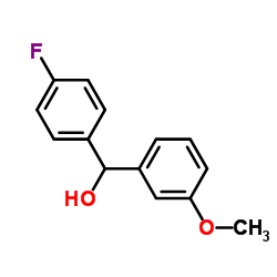 4-FLUORO-3'-METHOXYBENZHYDROL结构式