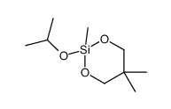 2,5,5-trimethyl-2-propan-2-yloxy-1,3,2-dioxasilinane结构式
