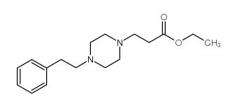 ETHYL 3-(4-PHENETHYLPIPERAZINO) PROPANOATE结构式