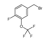 4-FLUORO-3-(TRIFLUOROMETHOXY)BENZYL BROMIDE structure