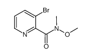 3-Bromo-N-Methoxy-N-Methylpicolinamide Structure