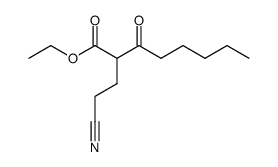 ethyl 2-(2-cyanoethyl)-3-oxooctanoate Structure