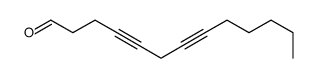 trideca-4,7-diynal Structure