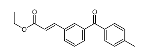ethyl 3-[3-(4-methylbenzoyl)phenyl]prop-2-enoate结构式