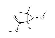 t-2-Methoxy-1,3,3-trimethyl-r-1-cyclopropancarbonsaeure-methylester Structure