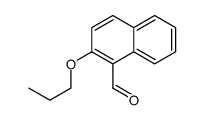 1-NAPHTHALENECARBOXALDEHYDE, 2-PROPOXY- Structure