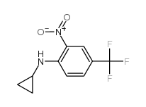 N-环丙基-2-硝基-4-三氟甲基苯胺结构式