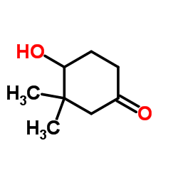 4-Hydroxy-3,3-dimethylcyclohexanone Structure