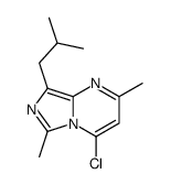 4-chloro-2,6-dimethyl-8-(2-methylpropyl)imidazo[1,5-a]pyrimidine Structure