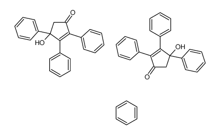 benzene,4-hydroxy-2,3,4-triphenylcyclopent-2-en-1-one Structure