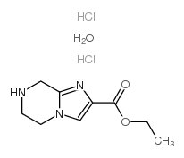 Ethyl 5,6,7,8-tetrahydroimidazo[1,2-a]pyrazine-2-carboxylate dihydrochloride hydrate结构式