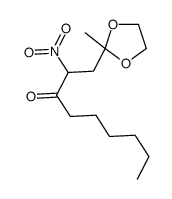 1-(2-methyl-1,3-dioxolan-2-yl)-2-nitrononan-3-one Structure