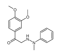 1-(3,4-dimethoxyphenyl)-2-(2-methyl-2-phenylhydrazinyl)ethanone结构式