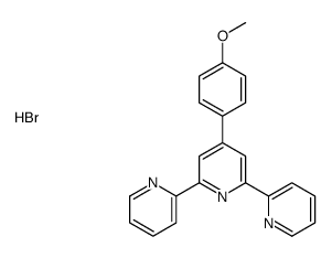 4-(4-methoxyphenyl)-2,6-dipyridin-2-ylpyridine,hydrobromide Structure