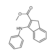 methyl 3-anilino-1H-indene-2-carboxylate结构式