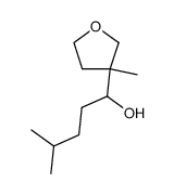 4-Methyl-1-(3-methyl-tetrahydro-furan-3-yl)-pentan-1-ol Structure