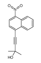 2-methyl-4-(4-nitronaphthalen-1-yl)but-3-yn-2-ol结构式
