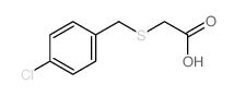 Acetic acid,2-[[(4-chlorophenyl)methyl]thio]- structure