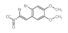 1-bromo-2-(2-bromo-2-nitro-ethenyl)-4,5-dimethoxy-benzene Structure