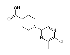 1-(5-氯-6-甲基吡嗪-2-基)-哌啶-4-羧酸结构式
