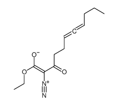 2-diazonio-1-ethoxy-1-oxoundeca-2,6,7-trien-3-olate Structure