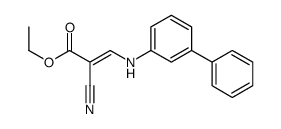 ethyl 2-cyano-3-(3-phenylanilino)prop-2-enoate结构式