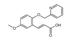 2-Propenoic acid, 3-[5-methoxy-2-(2-pyridinylmethoxy)phenyl] Structure