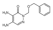 4,5-diamino-2-(phenylmethoxymethyl)pyridazin-3-one结构式