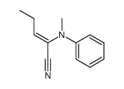 (Z)-2-(N-Methylanilino)-2-pentennitril结构式