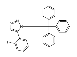 N-三苯甲基1-5(2-氟苯基)-1H-四唑结构式