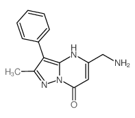 5-(Aminomethyl)-2-methyl-3-phenylpyrazolo-[1,5-a]pyrimidin-7(4H)-one结构式