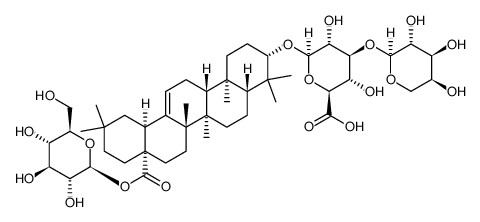 地肤子皂苷 II结构式