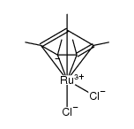Dichloro(pentamethylcyclopentadienyl)ruthenium(III) polymer structure