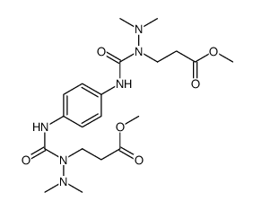methyl 3-[dimethylamino-[[4-[[dimethylamino-(3-methoxy-3-oxopropyl)carbamoyl]amino]phenyl]carbamoyl]amino]propanoate Structure