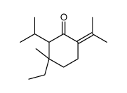 3-ethyl-2-(isopropyl)-6-(isopropylidene)-3-methylcyclohexan-1-one Structure