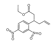 ethyl 3-(2,4-dinitrophenyl)hex-5-enoate结构式
