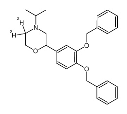 2-<3,4-bis(benzyloxy)phenyl>-4-isopropyl-5,5-dideuteriomorpholine Structure