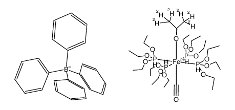 trans-[Fe(CO)(CD3)2CO(P(OEt)3)4](BPh4)2结构式