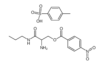 O-<4-Nitro-benzoyl>-serinpropylamid p-toluolsulfonsaeure-salz Structure